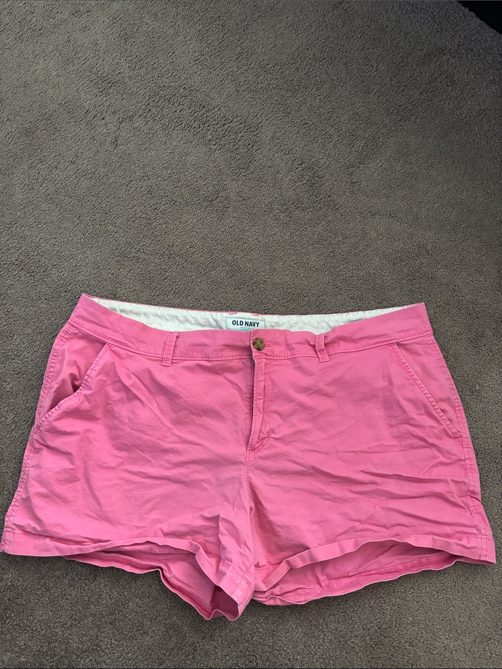 Old Navy Pink Women's Casual Chino Shorts Size 16
